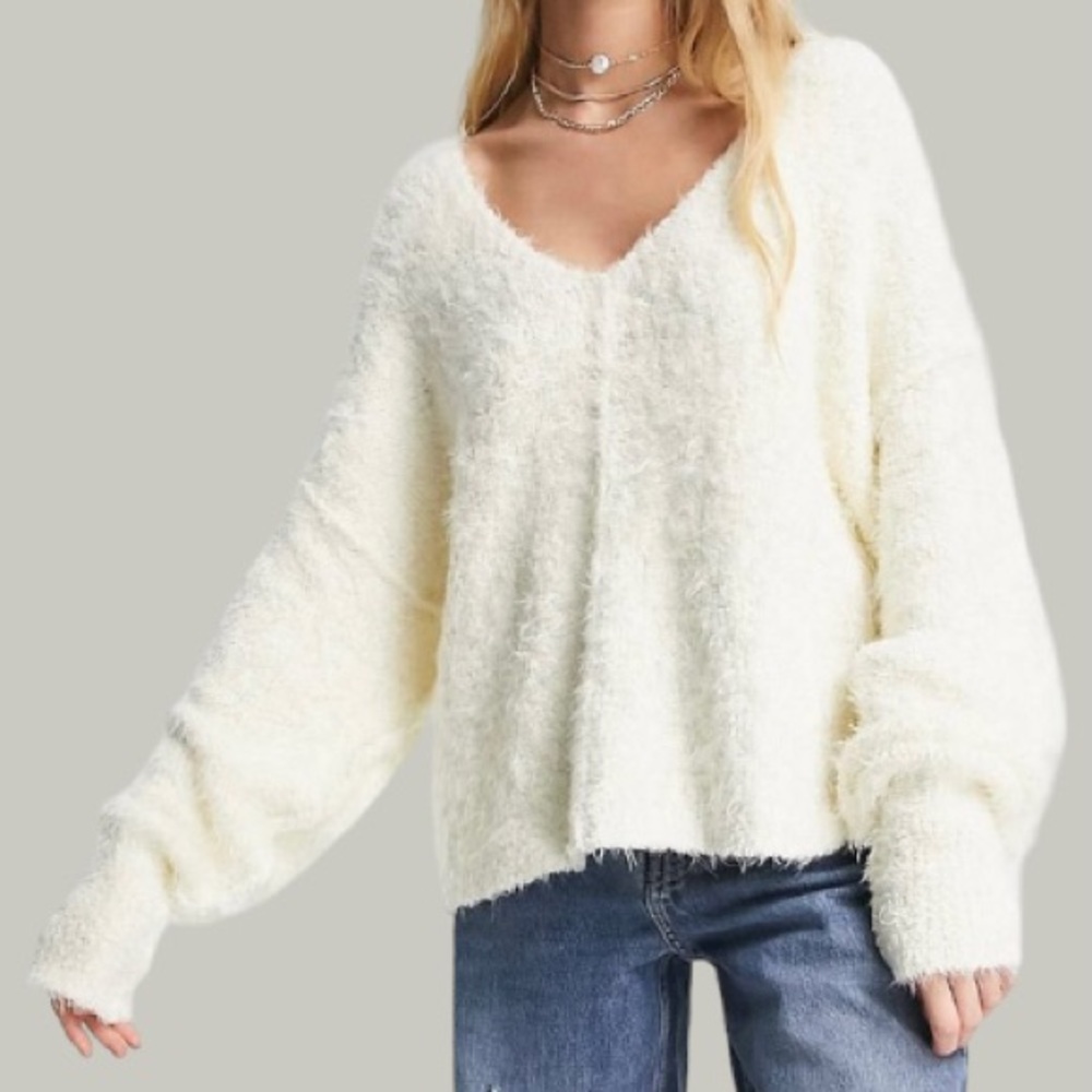 Free People Icing V-Neck Pullover Sweater
